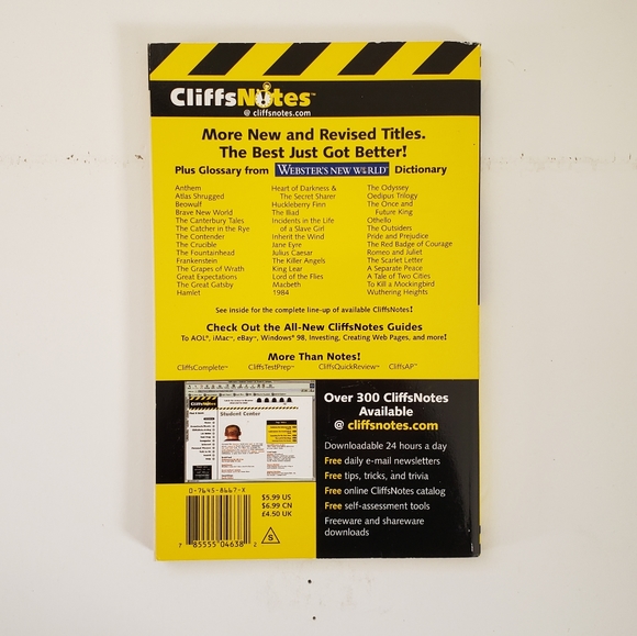 🍭7/$15 CliffsNotes Beloved by Toni Morrison - Picture 2 of 3